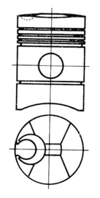 Product Image - Zuiger - 91254600 - KOLBENSCHMIDT