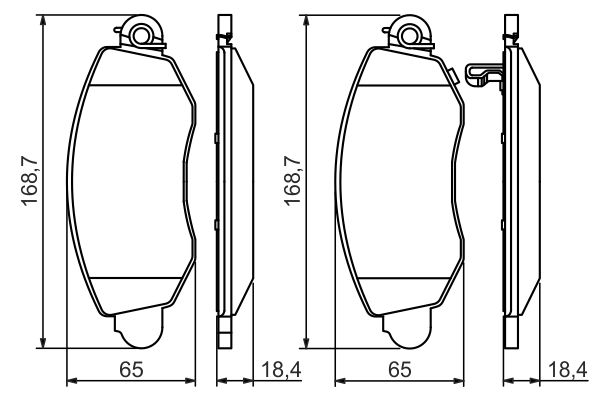 BOSCH Plaquettes de frein à disque 0 986 494 047