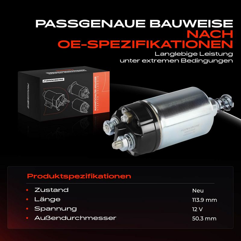 Frankberg 5481FB0058890 Solenoid Switch, starter