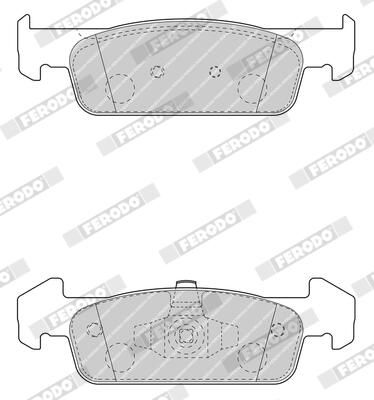 FERODO FDB4822 Brake Pad Set, disc brake