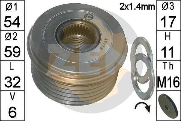 ERA generátor szabadonfutó ZN5679