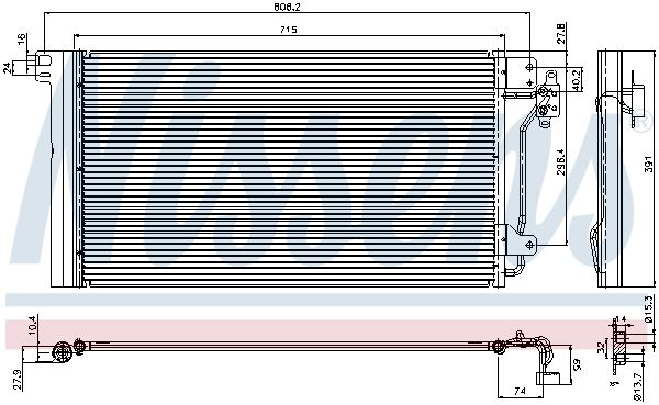 NISSENS 94604 Condenser, air conditioning