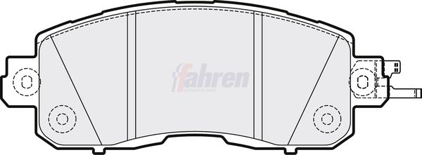 Fahren Brake Pad Set, disc brake FBP3851