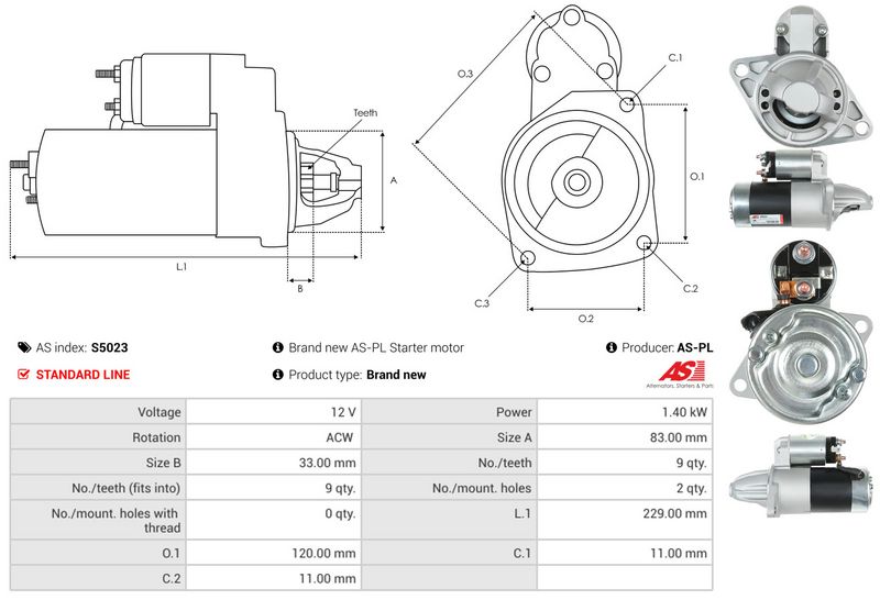 AS-PL S5023 Starter