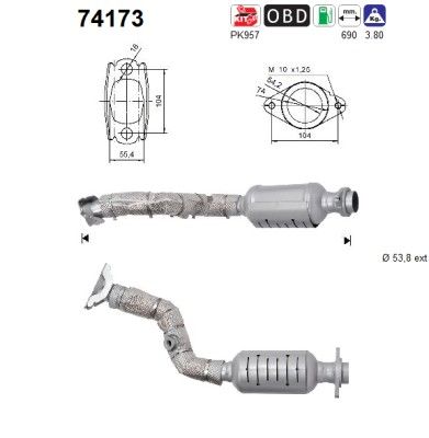 This part match OEM code: 20010BB20A