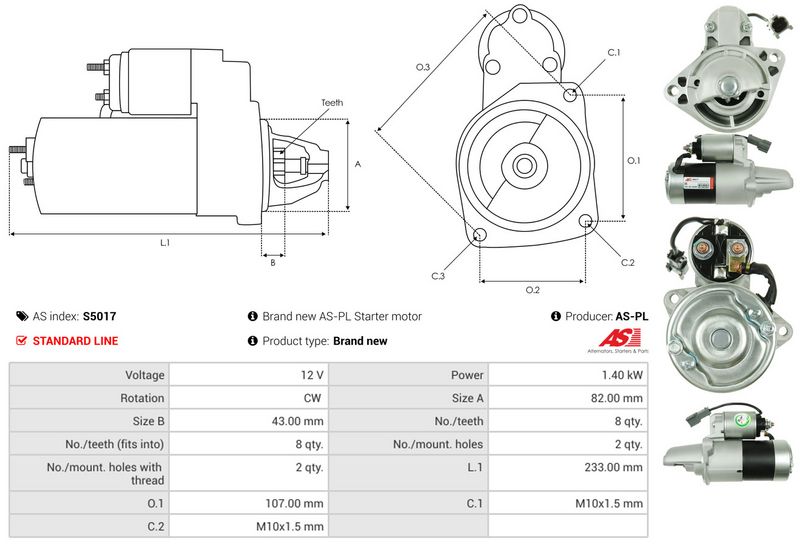 AS-PL S5017 Starter