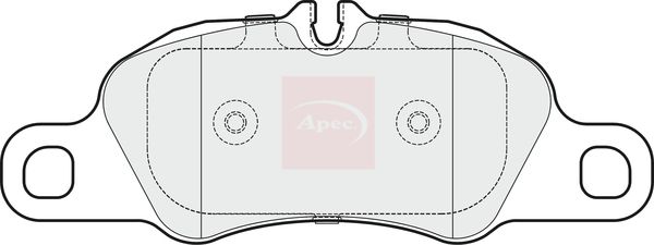 APEC Brake Pad Set, disc brake PAD1677