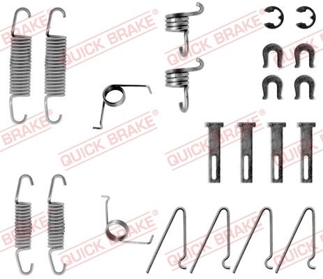 Комплект приладдя, гальмівна колодка, Quick Brake 105-0703