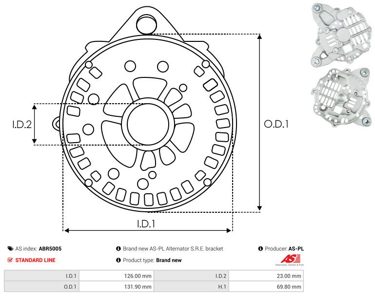 Kaitsekate, generaator, AS-PL ABR5005