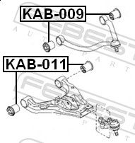 FEBEST KAB-011 Mounting, control/trailing arm