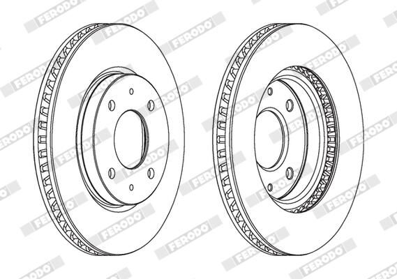 FERODO DDF1845 Brake Disc