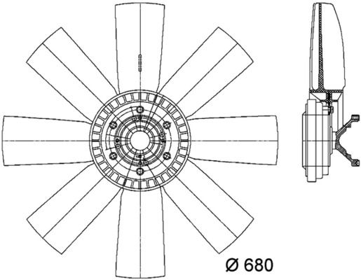 MAHLE CFF 430 000P Fan, engine cooling