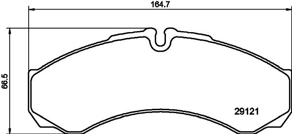 Комплект гальмівних накладок, дискове гальмо, Hella 8DB355005-371