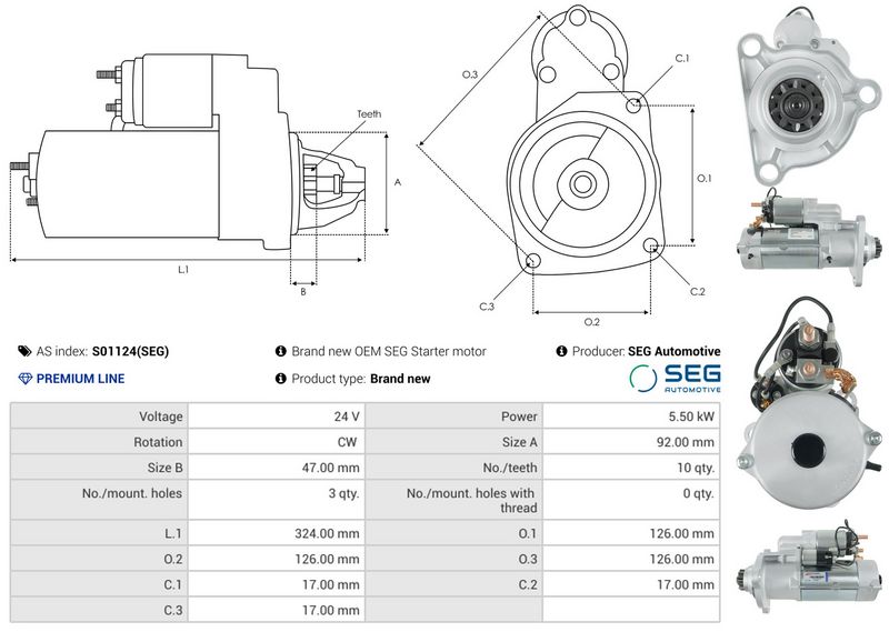 AS-PL S01124(SEG) Starter