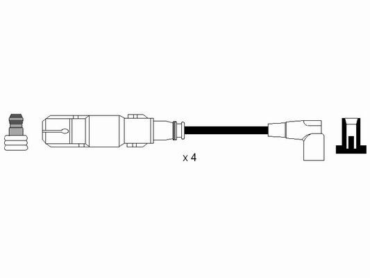 NGK 0579 Ignition Cable Kit