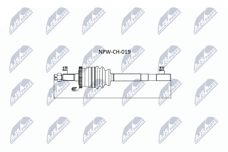 NTY hajtótengely NPW-CH-019