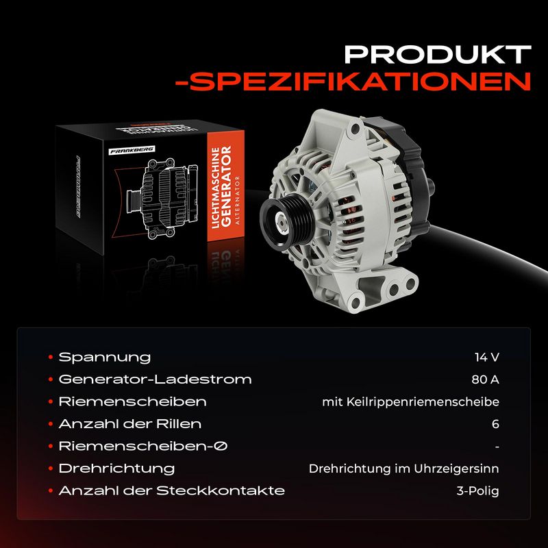 Frankberg 5481FB0061593 Alternator