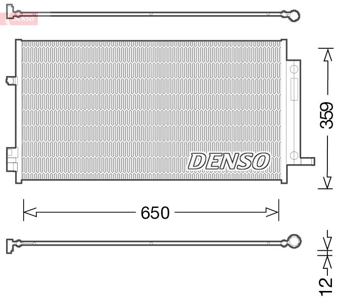 DENSO kondenzátor, klíma DCN06016