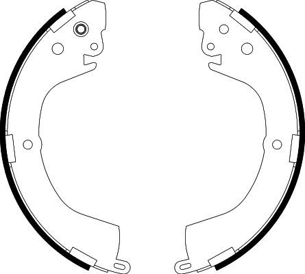 Комплект гальмівних колодок, Hella Pagid 8DB355002-151