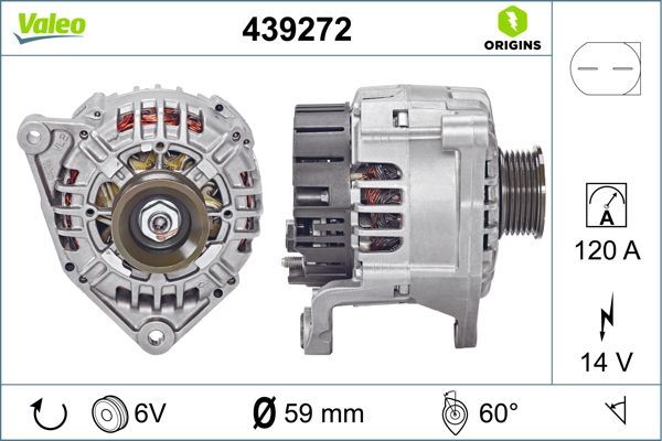 VALEO Dynamo / Alternator 439272