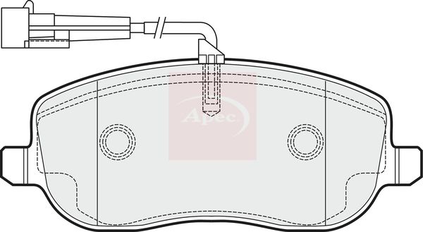 APEC Brake Pad Set, disc brake PAD1500