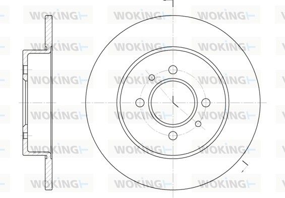 Гальмівний диск, Woking D623900