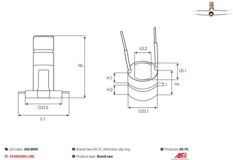 Rõngas, generaator, AS-PL ASL9009
