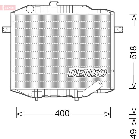 Denso Engine Cooling Radiator DRM45037