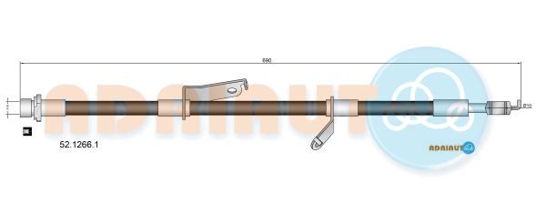 Гальмівний шланг, Adriauto 52.1266.1
