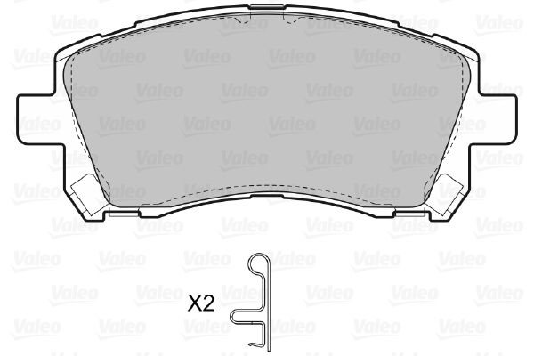 VALEO 598530 Brake Pad Set, disc brake