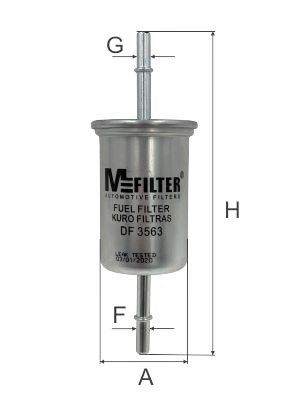 Фільтр палива, Mfilter DF3563