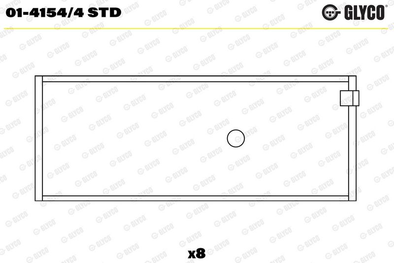 Coussinet+bielle GLYCO 01-4154/4 STD