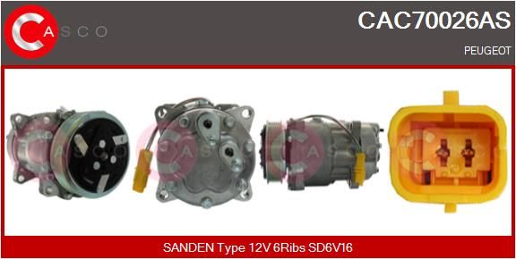 Kompresor, klimatizace CAC70026AS