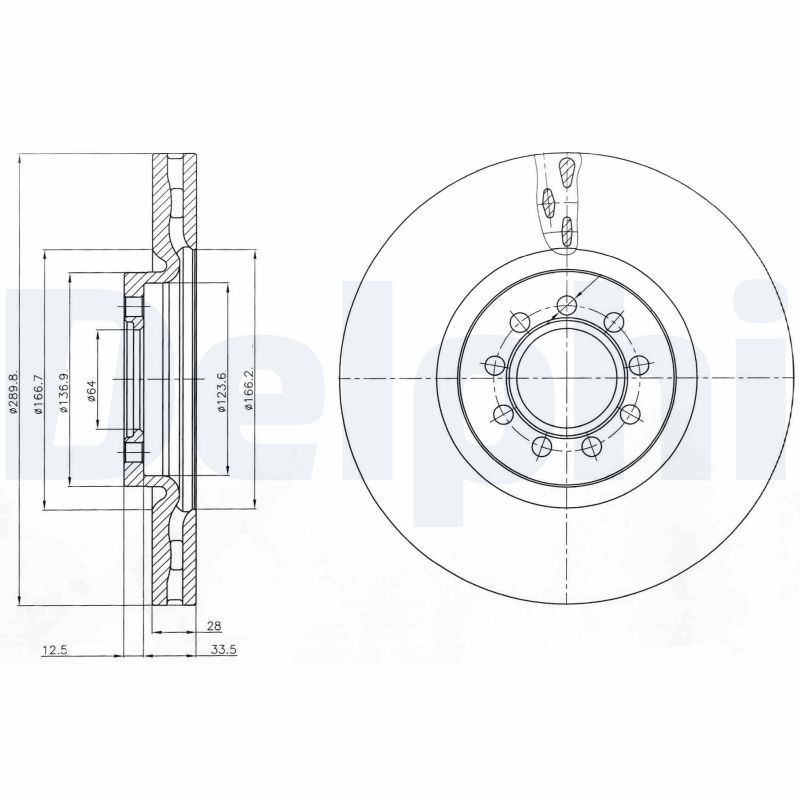 Delphi Brake Disc BG4101