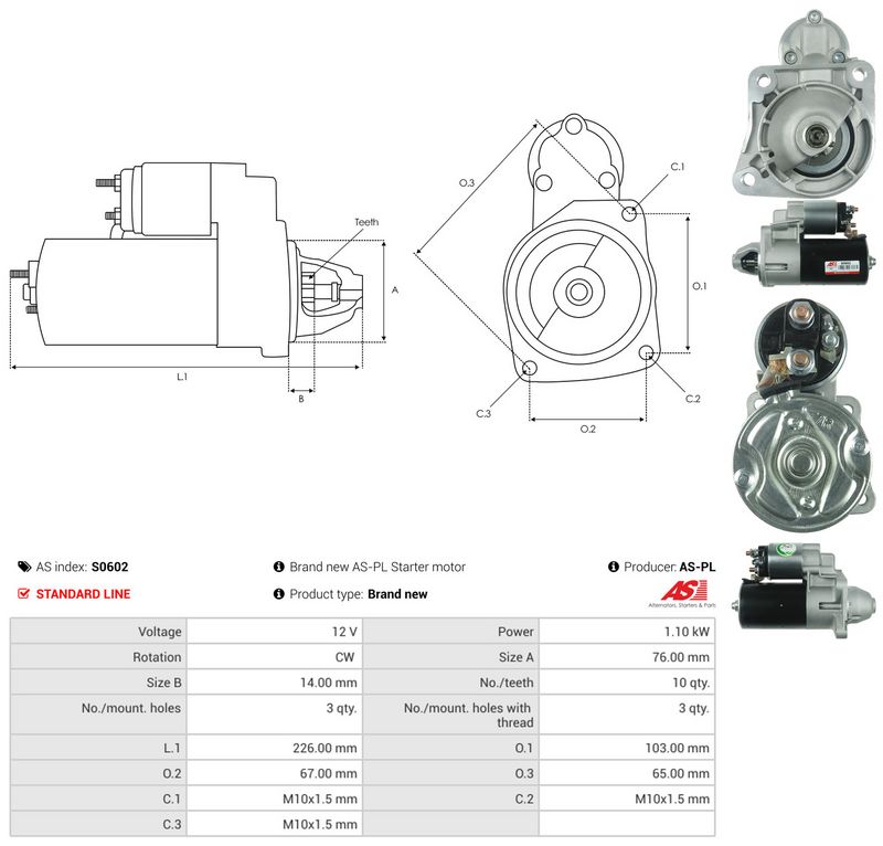 Starter, AS-PL S0602