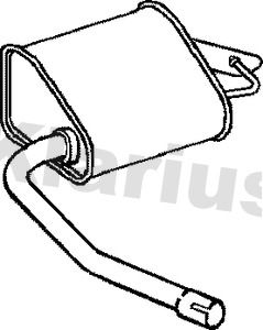 KLARIUS 230813 - Rear Muffler