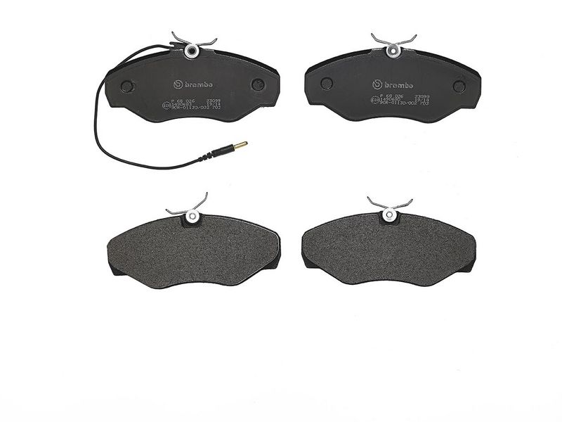 Piduriklotsi komplekt, ketaspidur, BREMBO P 68 026