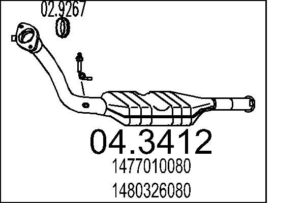 MTS katalizátor 04.3412