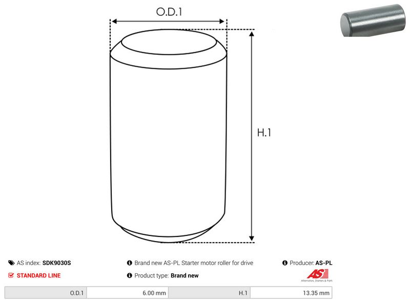Remondikomplekt, Starter, AS-PL SDK9030S