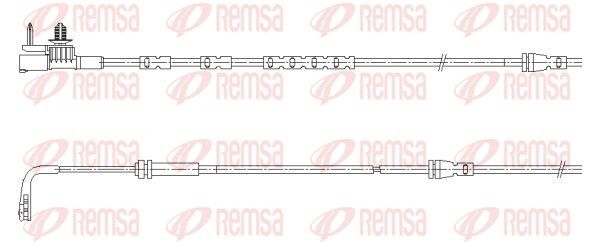 Конт. попер. сигналу, знос гальм. накл., Remsa 001196