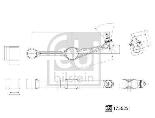 FEBI BILSTEIN 175625 Control/Trailing Arm, wheel suspension