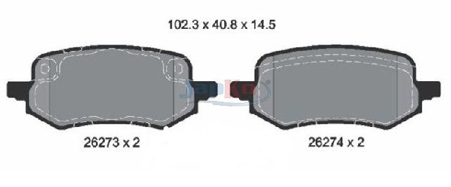 JAPKO 510323 Brake Pad Set, disc brake