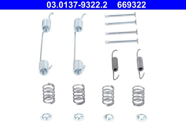 ATE 03.0137-9322.2 Accessory Kit, brake shoes