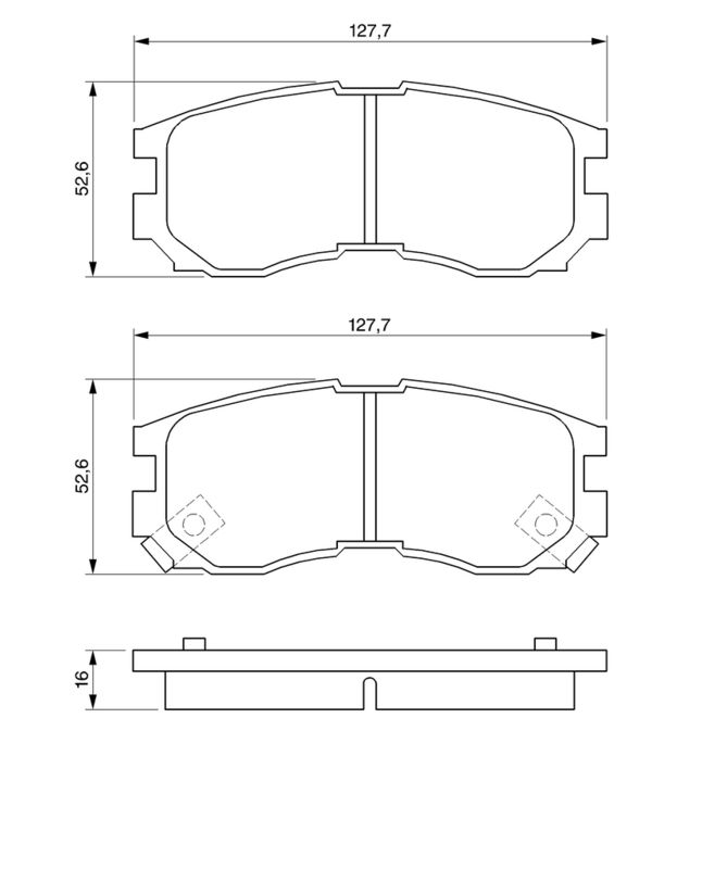 BOSCH Plaquettes de frein à disque 0 986 460 979