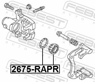 FEBEST 2675-RAPR Repair Kit, brake caliper