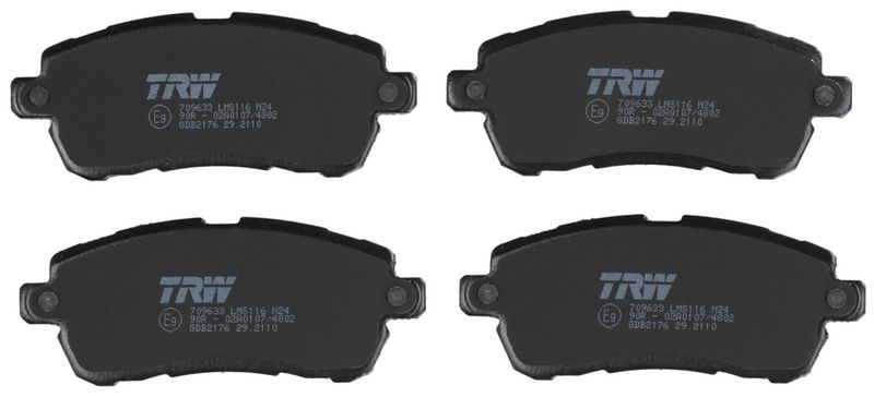 TRW GDB2176 Комплект гальмівних накладок, дискове гальмо