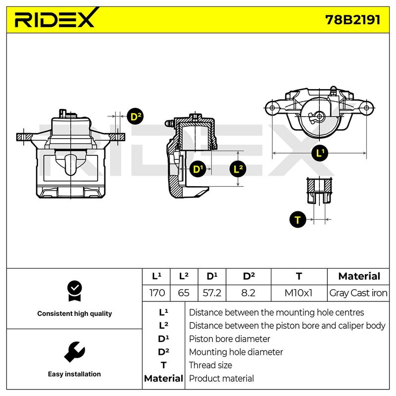 спирачен апарат RIDEX