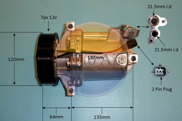 Auto Air Gloucester 14-1820p Compressor, air conditioning