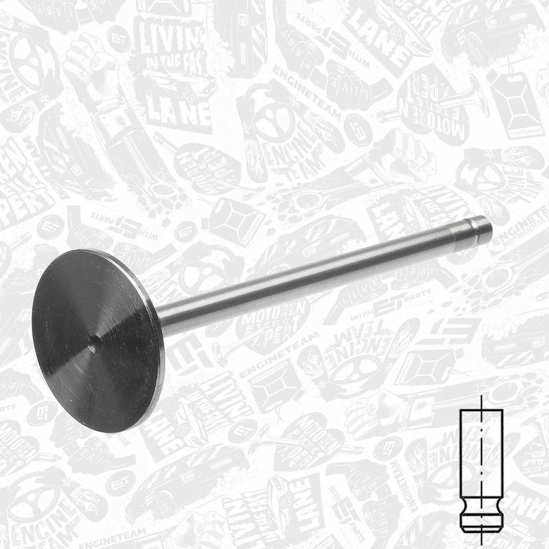 Product Image - Uitlaatklep - VE0180 - ET ENGINETEAM