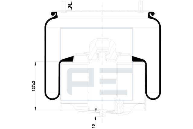 Mech, pneumatické odpružení 084.517-73A